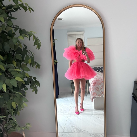 Mew Mews Dresses & Skirts - Mew Mews Hot Pink Mini Tulle Party Dress